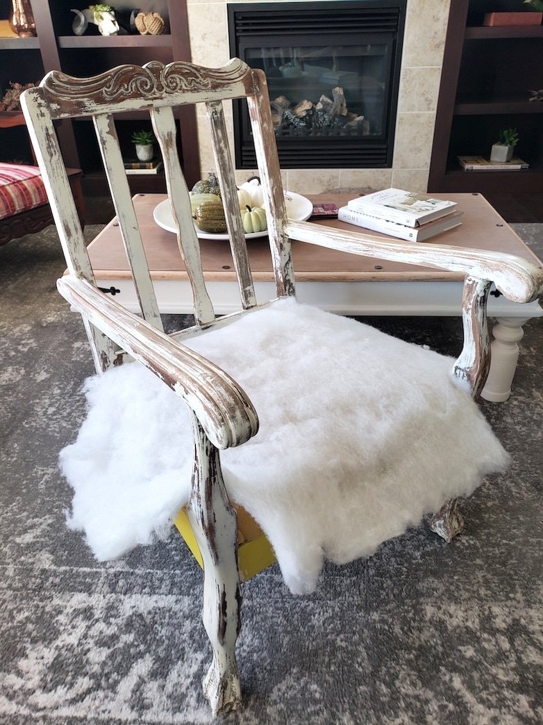 Re-upholstering a chair