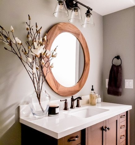 A DIY Basement Bathroom – From Nothing To Pretty Amazing!