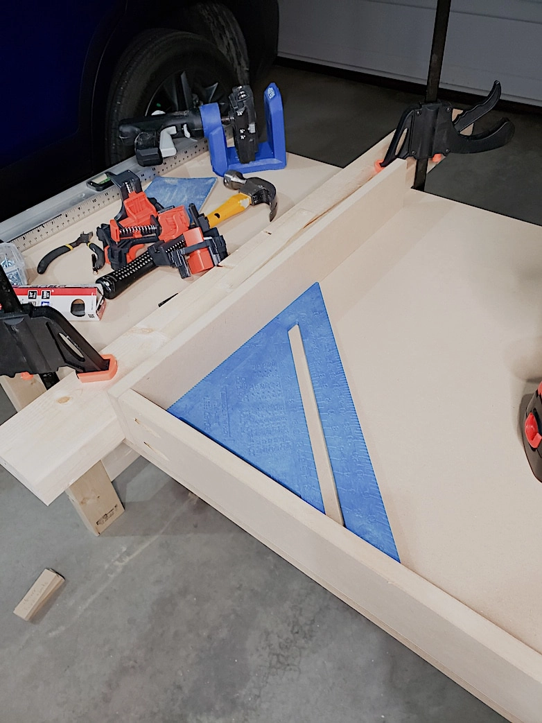 use a square when building drawers