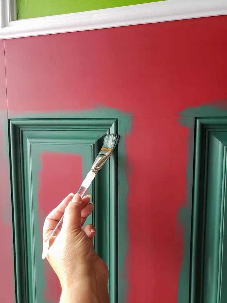 Painted front door