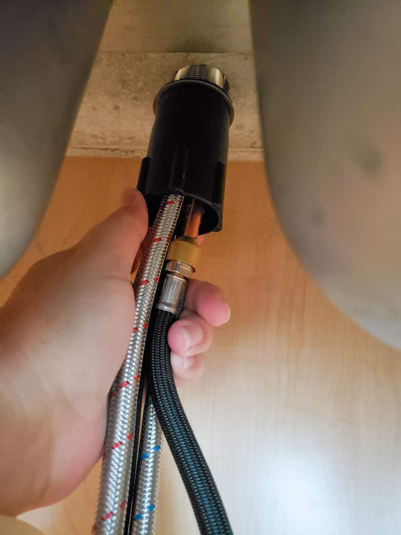 Installing a new faucet - tightening the nut from underneath