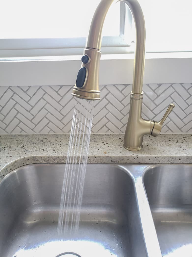 Replacing a kitchen faucet after installation