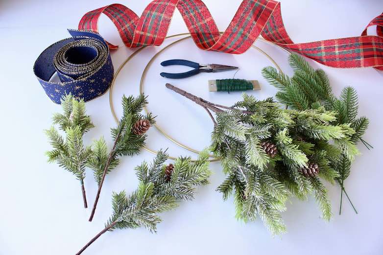 window wreaths for Christmas supplies