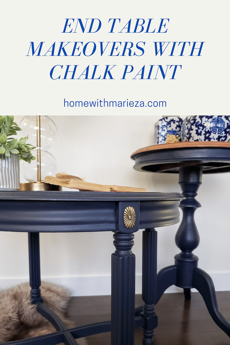 end table makeover Pinterest pin