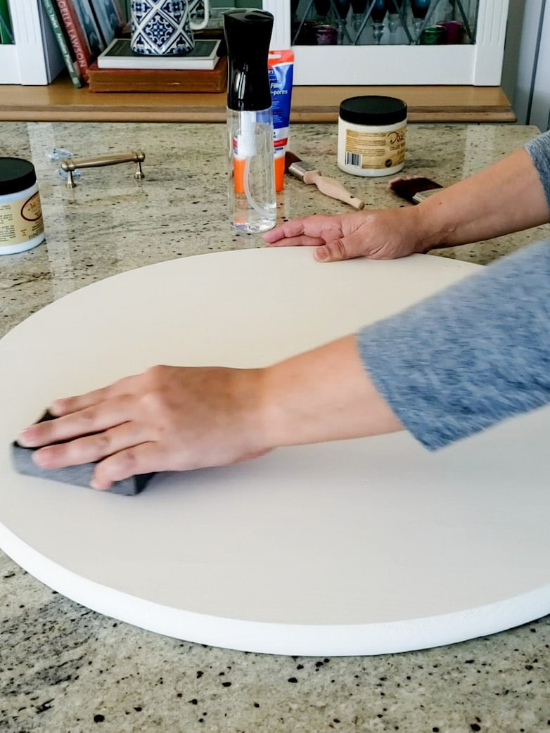 Sanding paint smooth