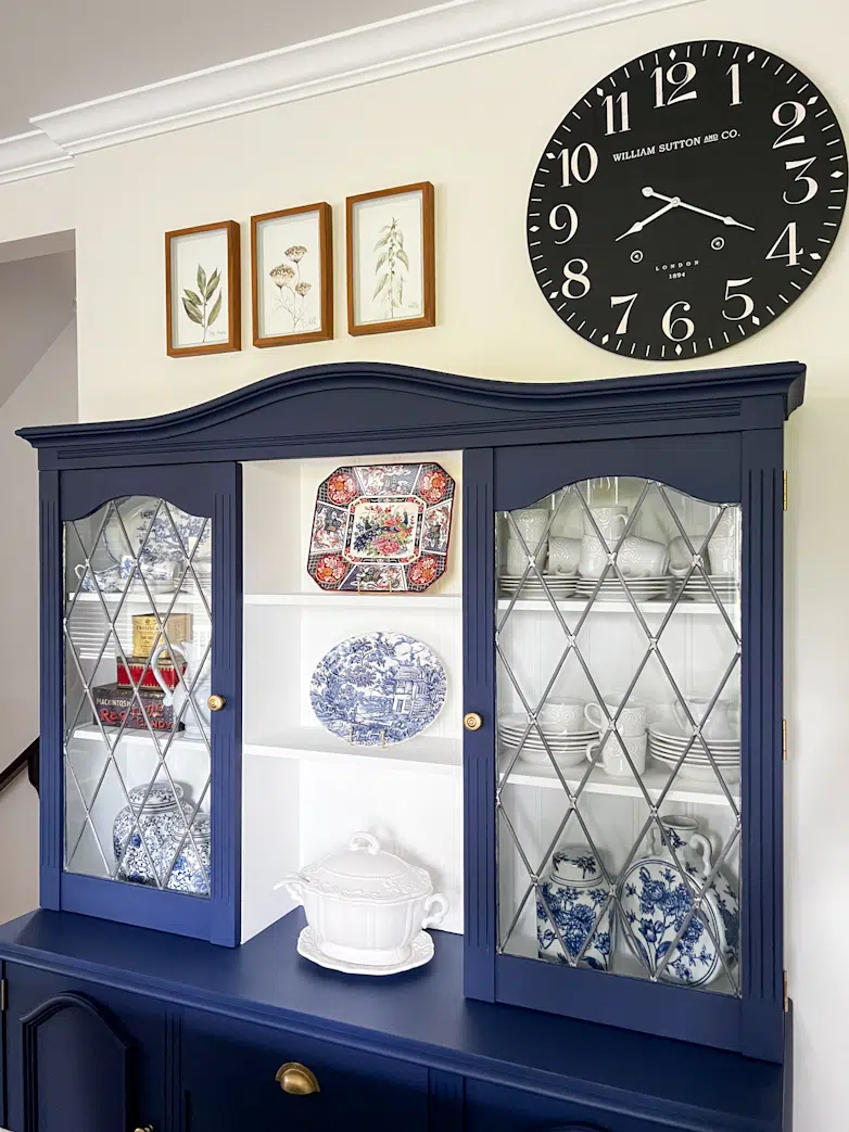 Styling the painted china cabinet