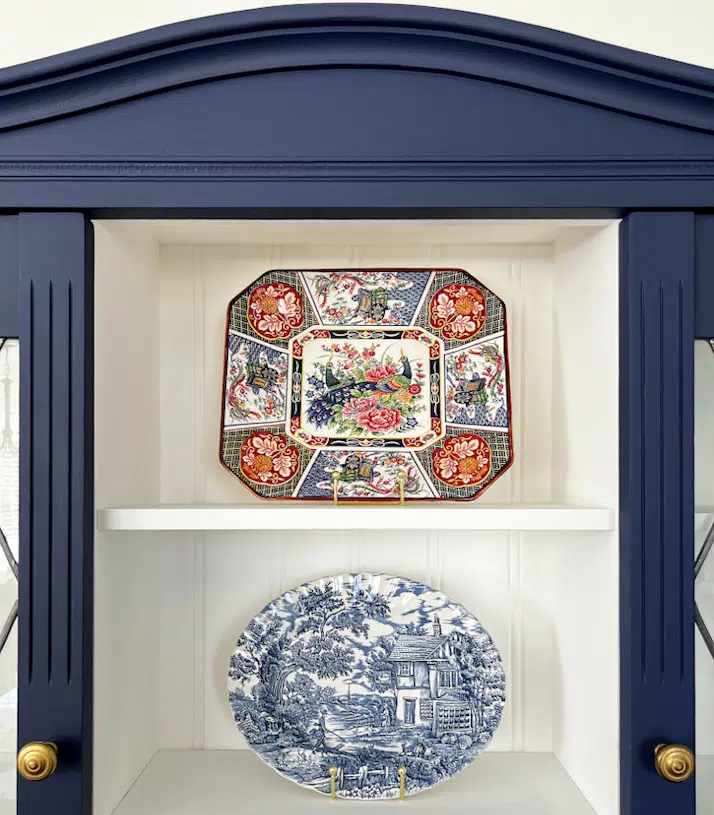 Blue China Cabinet cover