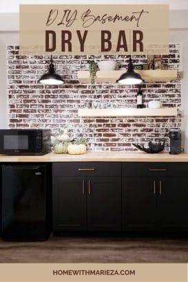 Diy basement dry bar