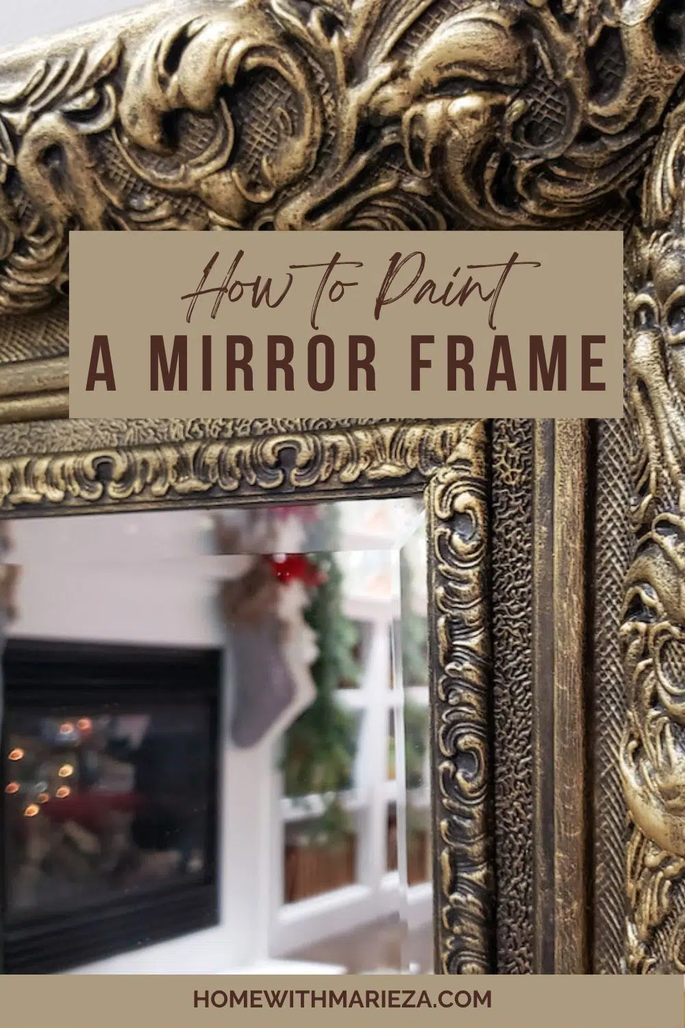How to paint a mirror frame