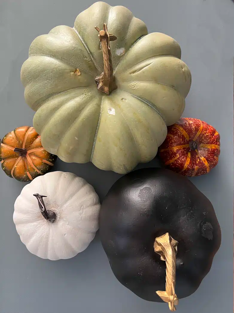 Multi-colored Faux Pumpkins