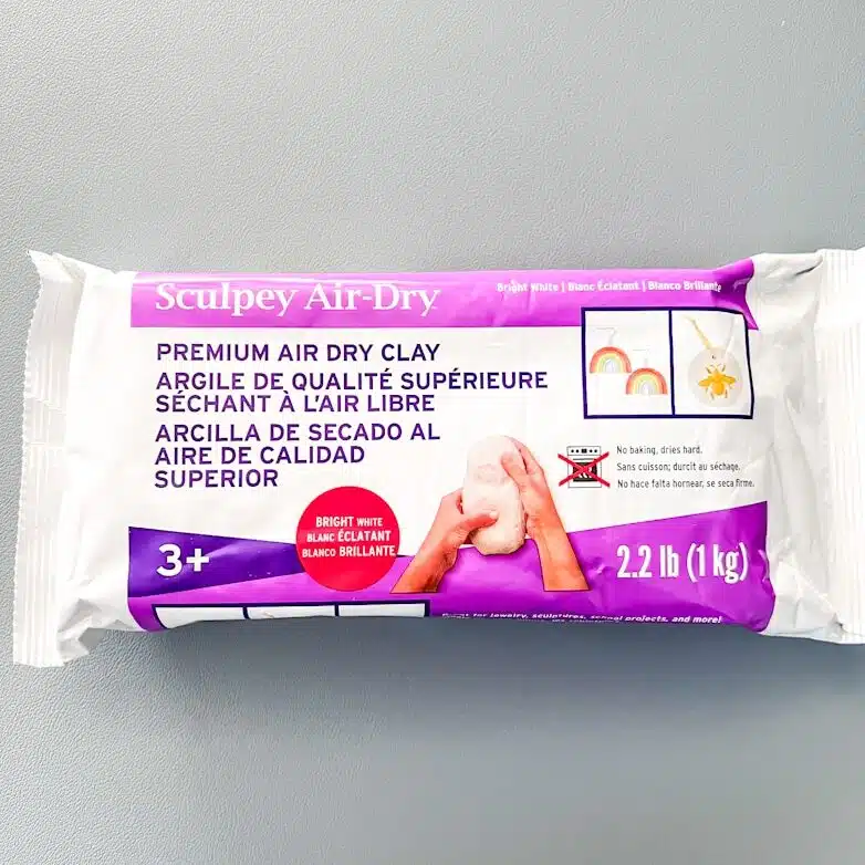 A packet of air-dry clay